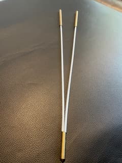 Baguette de sourcier en Y, en fibre blanche